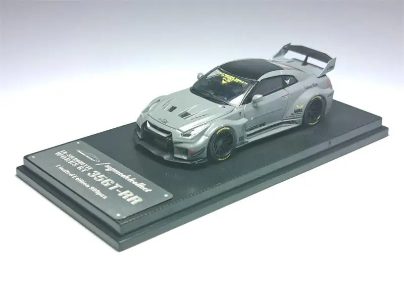 1:64 LB GT Diecast Model Combat Grey Limited499 Diecast Collector's Vehicle Model Car