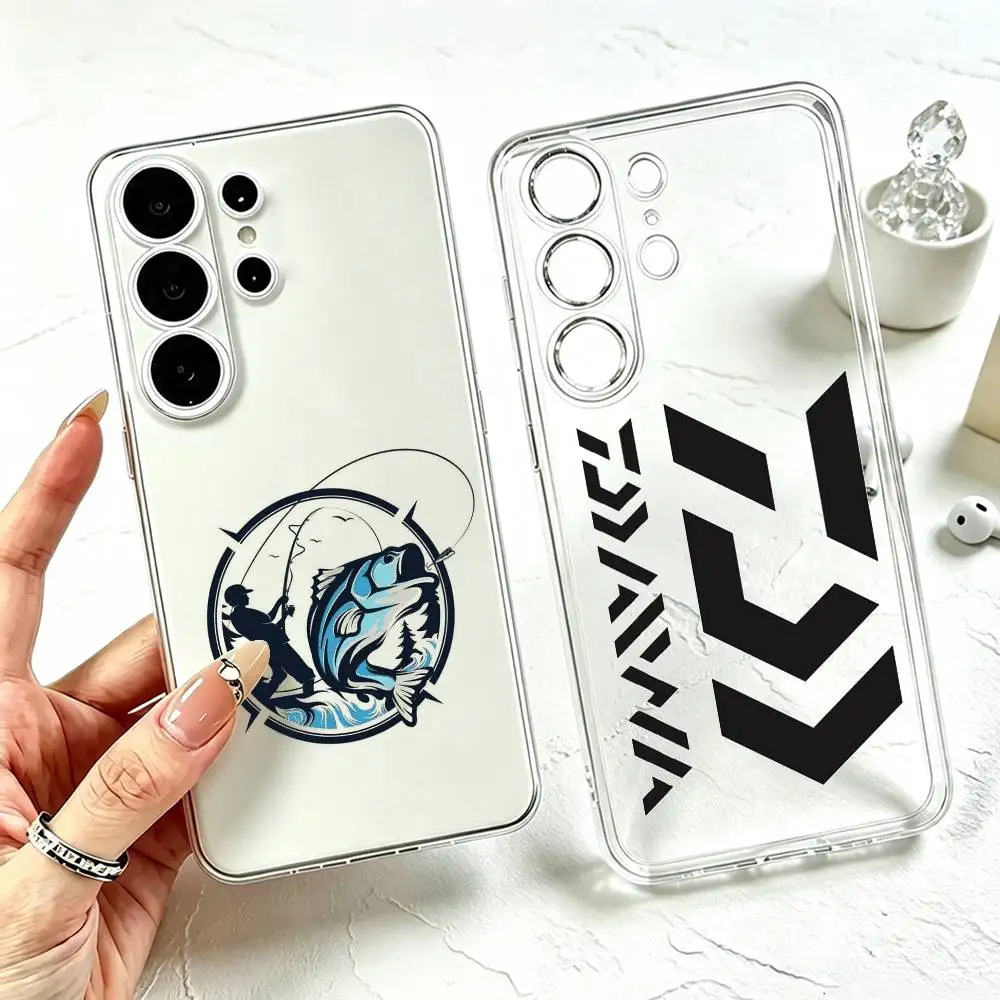 D-DaiwaS Fishing Logo  Phone Case For Samsung S25,S24,S21,S22,S23,S30,Ultra,S20,Plus,Fe Transparent Cover