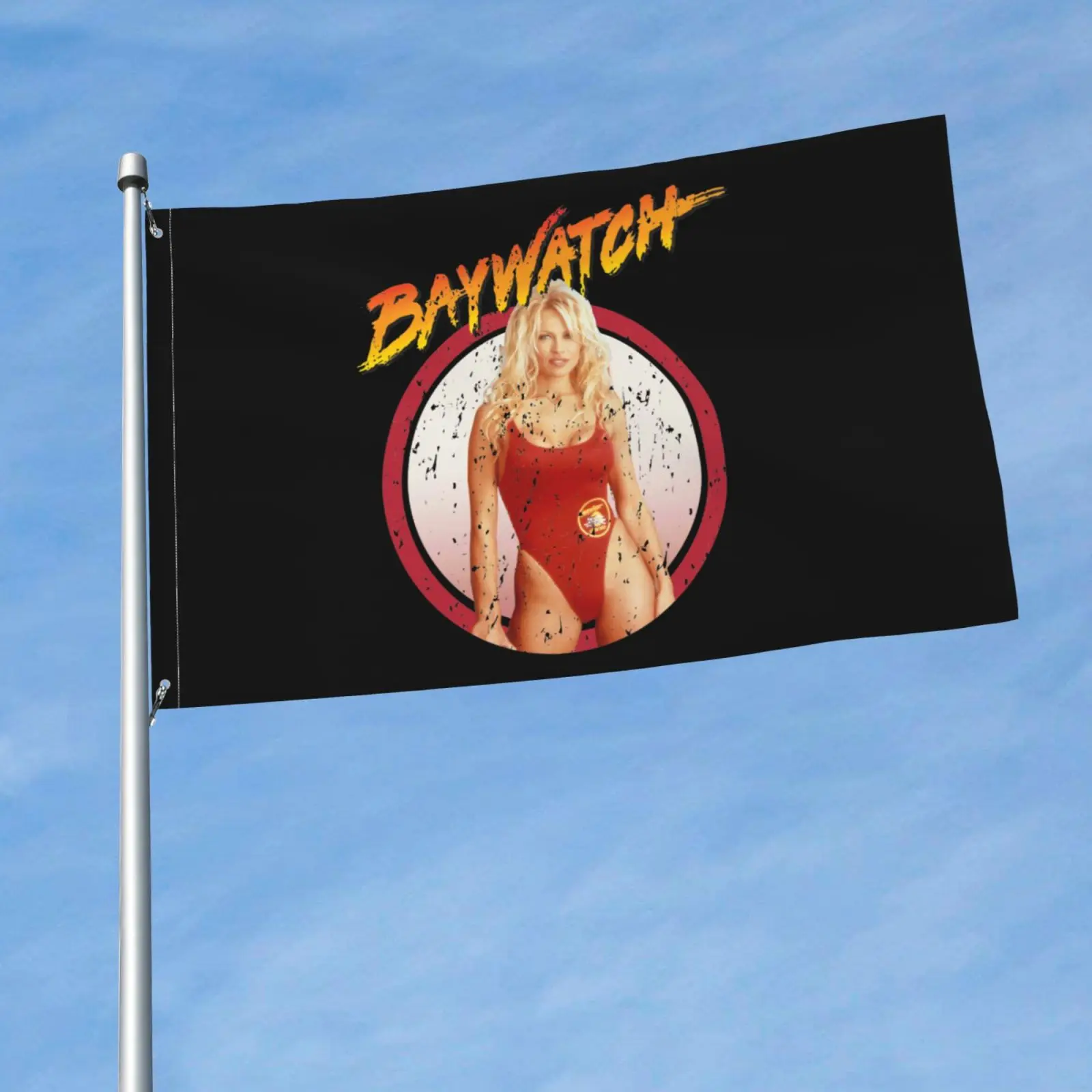 Baywatch Pamela Anderson Parker Lifeguard Flag Banner Party Printed Sports Club Holiday Sport Business Advertisement