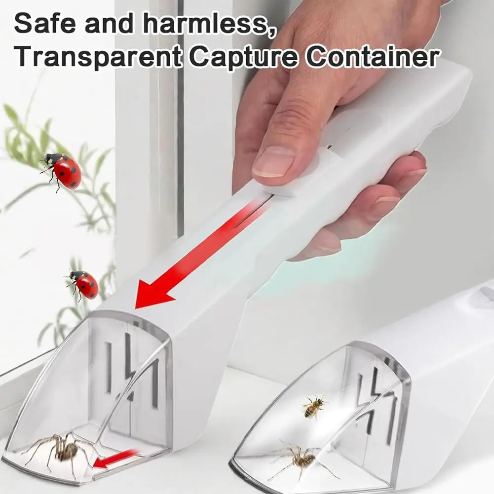 Handheld Bug Catching Tool – Contactless Insect Grabber for Home, Garden & Outdoor Use, Quick-Release Insect Spider Catcher Trap