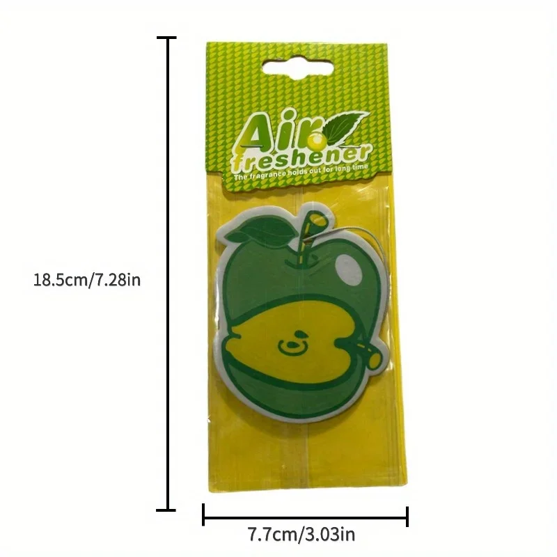 3-80pcs Car Air Freshener Natural Scented Tea Paper Cone Hanging Perfume Vanilia Fragrance Fruit Car Accessories Interior
