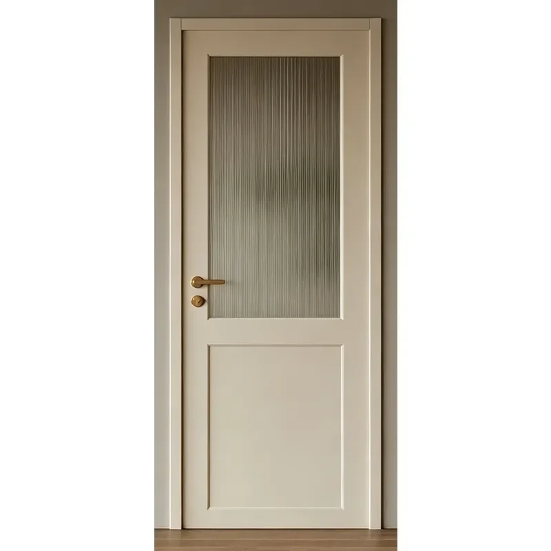 White Painted Interior Door Hot Selling Customizable Color Size Material Set Room Door Solid Wood Filled Bedroom