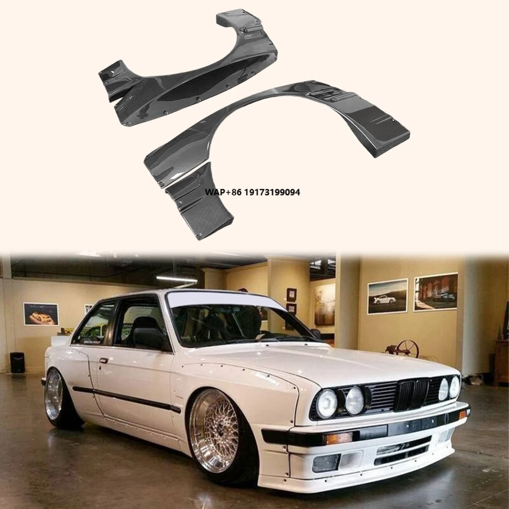 

For E30 82-94 Carbon Fiber RB Style Front Wide Fender Flares Arch