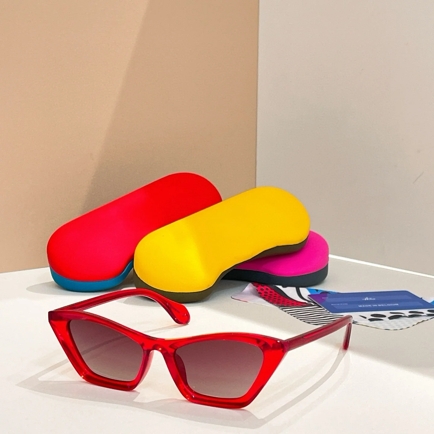 Belight البصرية القط العين شكل بلجيكا تصميم اليدوية خلات الرجال النساء خمر النظارات الرجعية وصفة طبية عدسة Mille + 89