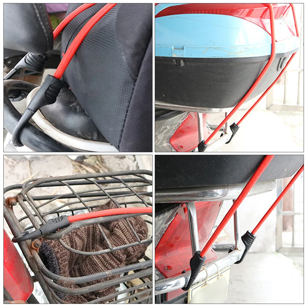 

3Pcs Elastic Cargo Tensioner Straps Bike Binding Cords Heavy Duty Fastening Belts Secure Luggage and Motorcycle Cargo Transport