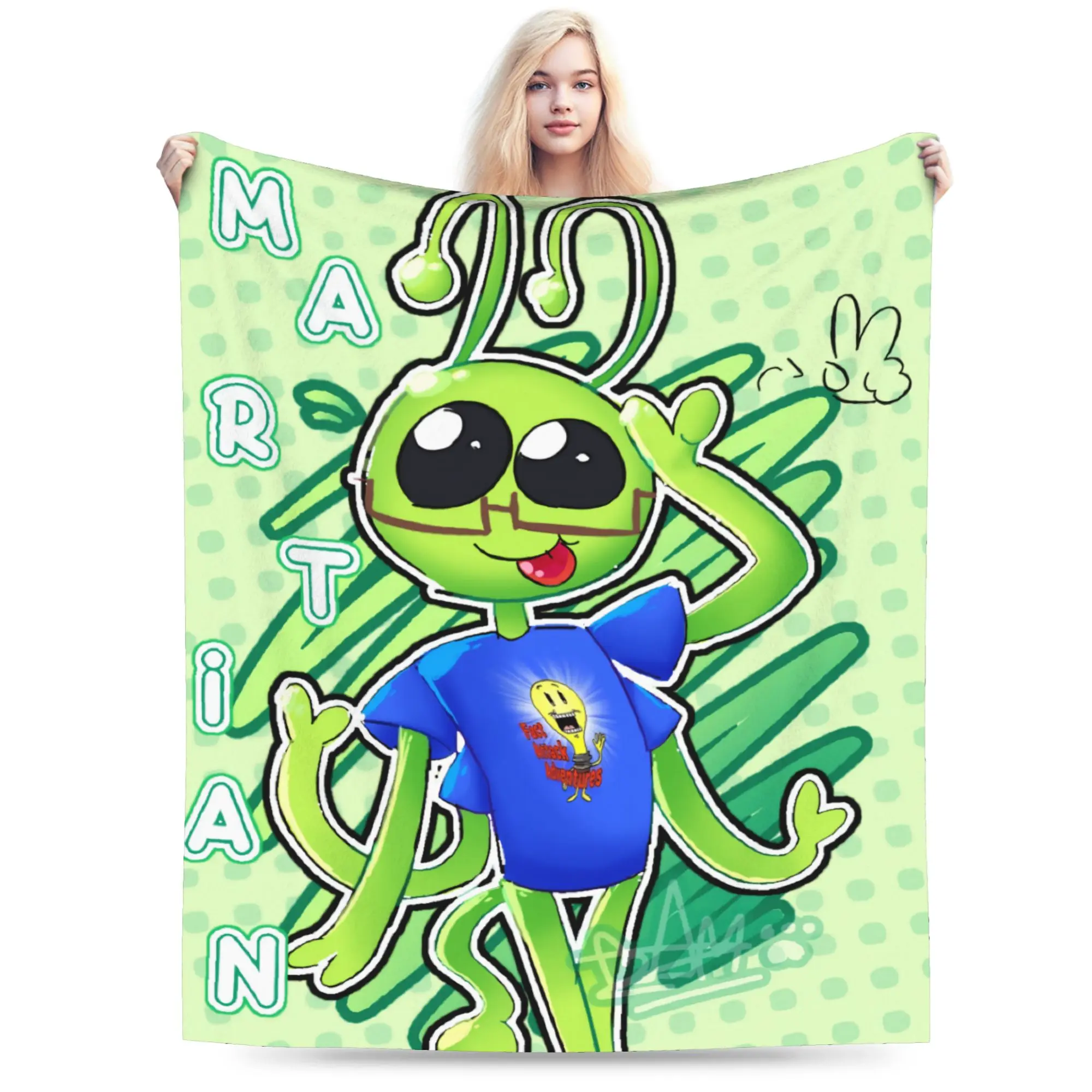 F-Fact A-Attack Adventures Blanket Lightweight Thin Fleece Novelty Present  Throw Blankets Bedspreads