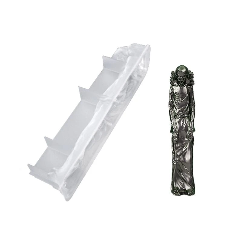 

Skull Incense Holder Mold Silicone Incense Mold Holder Resin Mold