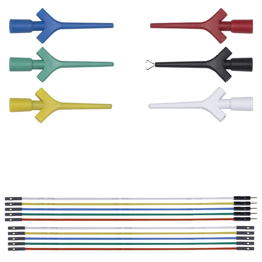 Test Clips Multimeter Test IC Test Claw Mini Aircraft Test Hook IC Spring Hook Mini SMD Test Clips Logic Analyzer