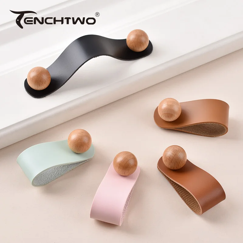 2024 New Modern Furniture Handles Kitchen Cabinets Knobs Wardrobes Dresser Drawers Door Pulls Wooden Handle Hardware Accessories