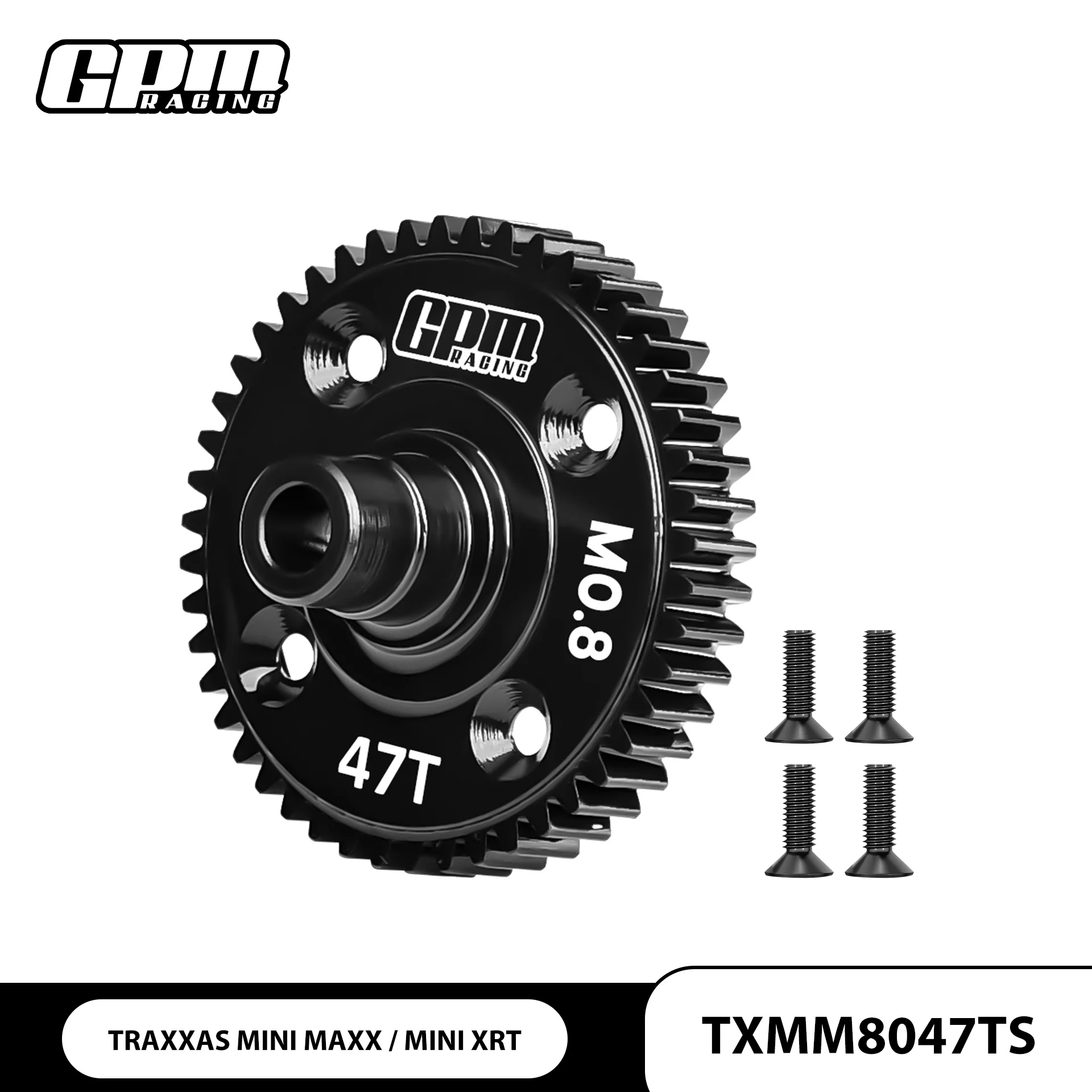 GPM 20Cr Carbon Steel 47T Center Differential Spur Gear (0.8M ,32P) For TRAXXAS Mini Maxx / Mini XRT / Mini Slash / Mini Rally