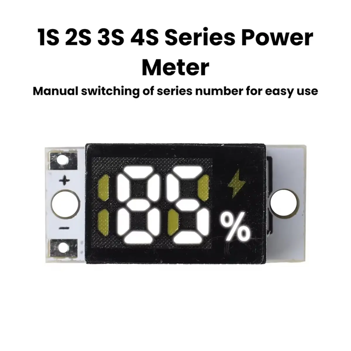 ✱Mini Battery Level Indicator Module 1S 2S 3S 4S Series Battery Meter Lithium Battery Display Module with Button