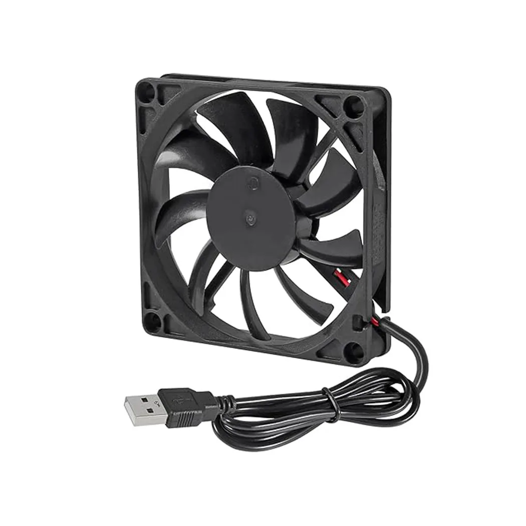 1PCS 5V 5010 8010 8015 9225 12025 USB Interface DC Brushless Cooling Computer Fan USB Cable Set-top Box Router Chassis Fan