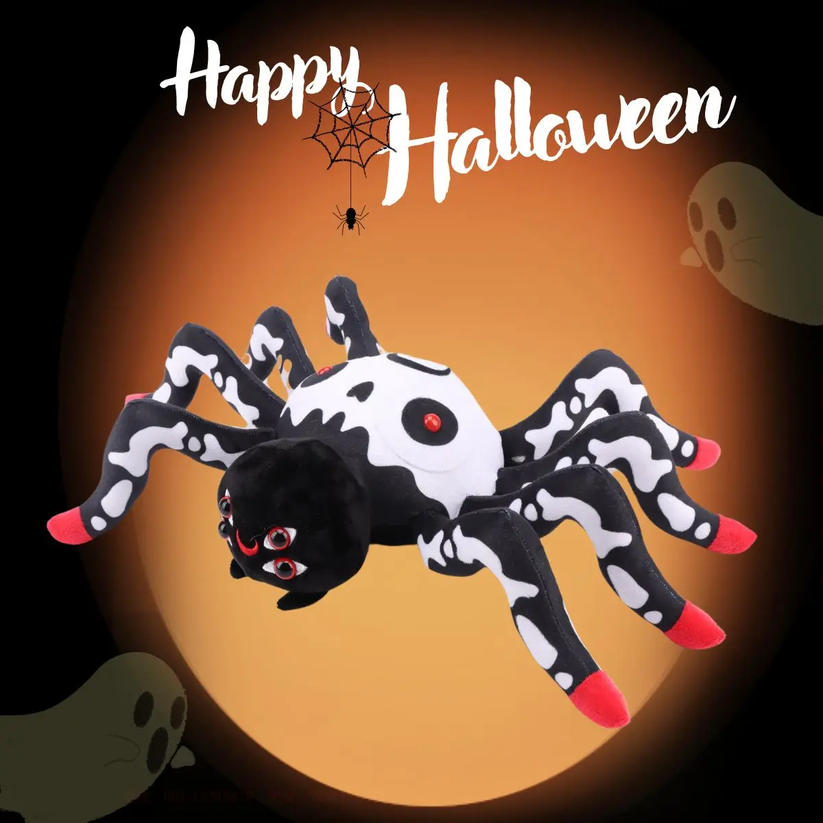 

Halloween Spider Plush Toys Scary Skeleton Spider Spider Stuffed Animals Halloween Plushies Kids Toys Gifts Halloween Decoration