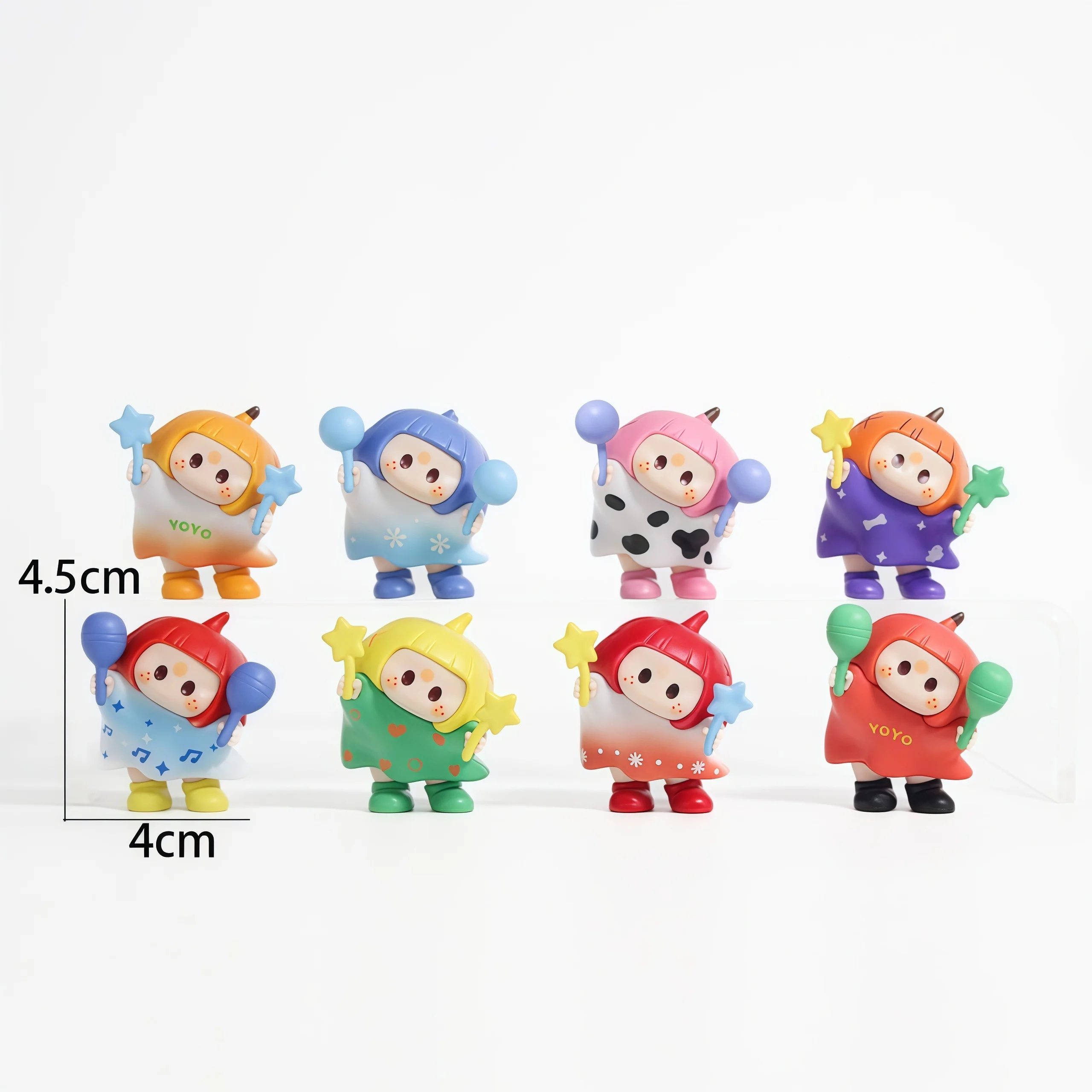 NOUVEAU Jouet tendance en PVC : Figurines mignonnes de la série YOYO Youyoujiang Tilt Head |   Ornement de bureau, cadeau et décoration de voiture