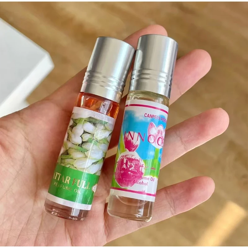عطر زيتي غريب يدوم طويلاً رول أون 6 مل عطر عربي فاخر توليب فاكهي ملاحظات شوكولاتة روز كرة دوارة عطر عينة