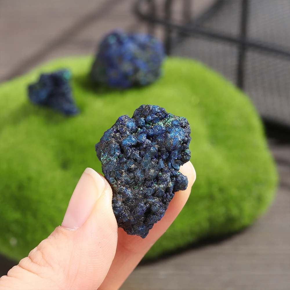 Malachite Geode Raw Gemstone Mineral Specimen Natural Azurite Ore Reiki Quartz Crystal Healing Stone Jewelry Making Home Decor