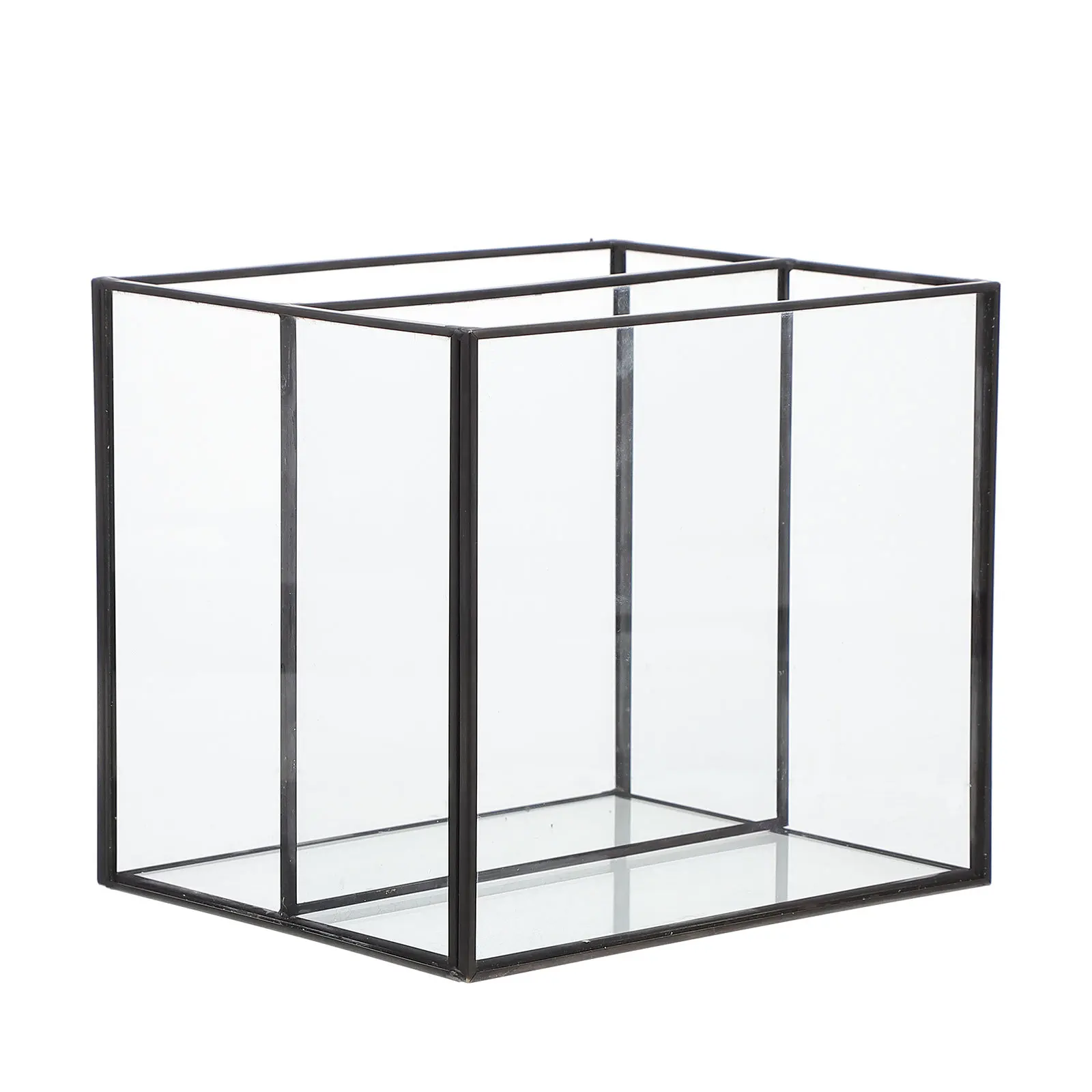 

1Pcs Cosmetics Storage Box Premium Brass Glass Multipurpose Desktop Organizer Jewelry Sundries Sorting Holder Makeup Accessories