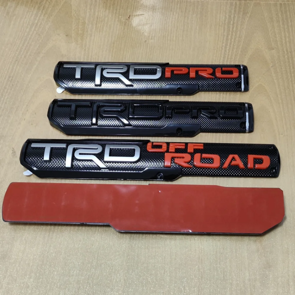1PCS for Toyota Tundra TRD SPORT modified labeling TRD PRO BRO car body fender side label Badge Emblem Car Stickers Accessorie
