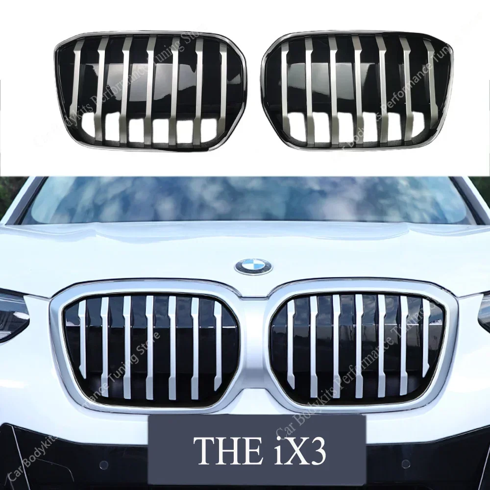 

For Bmw G08 IX3 ABS Gloss Air Intake Grille IX3 Front Kidney Grille Bodykit 2020 2021 2022 2023 Tuning Car Racing Grilles