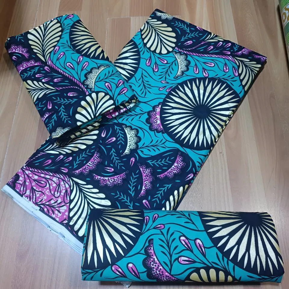 african print fabric cotton 100% high quality 2022 ankara fabric african real wax print cotton tissus africain 6yard