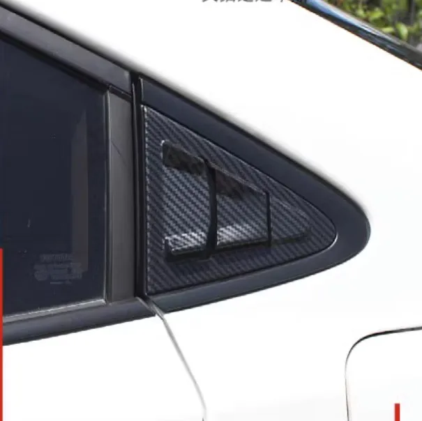 For Toyota Corolla 2020-2024 Carbon Fiber ABS Side Window Louver Shutter Cover 4