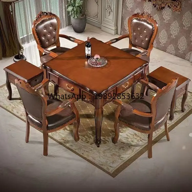 LYY Solid Wood Mahjong Machine Fully Automatic Dining Table Dual-use Intelligent Electric Mahjong Table Home Integrated Machine