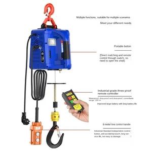Wire rope portable electric crane, distance control, hand winch, traction block, 160 m 10 Main Sales Electric Talk - №8