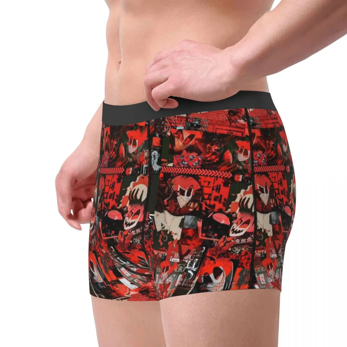 Boxer caleçon short Hazbin hôtel Radio démon (1) culotte hommes ventiler sous-vêtements pour Homme Homme petit ami cadeau