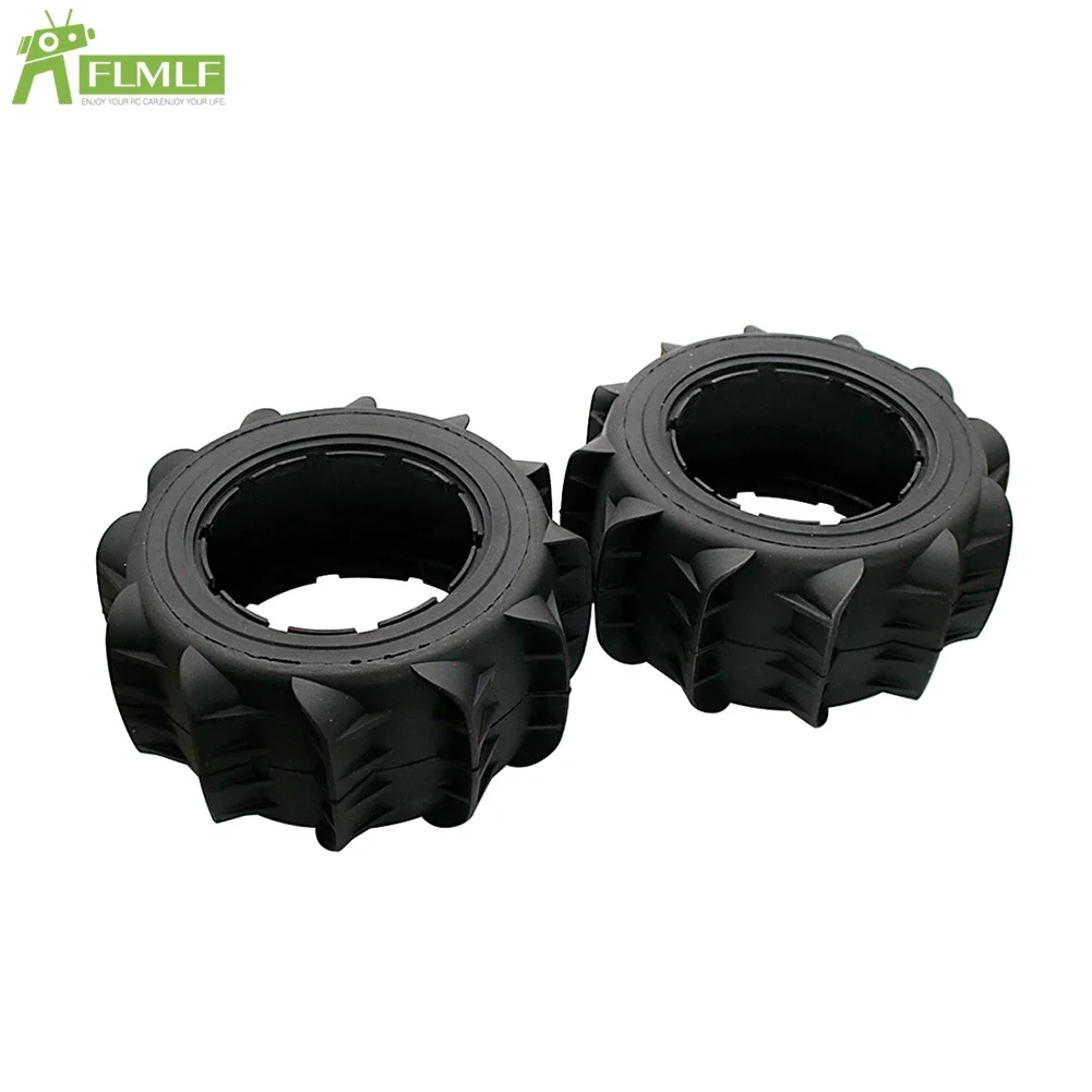 FLMLF Sand Wheel Opathy Skin Set, Universel Avant Arrière pour 1/5 Gardens I ROFUN ROVAN KM Alban5B 5T 5SC SS Kraton 8s Losi DBXL-E 2.0