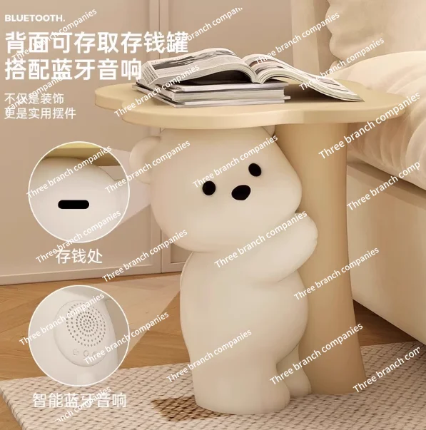 Adorable Bear-Shaped Side Table - Multi-Purpose Floor Decor for Living Room, Bedroom & Nursery, Perfect Home Gift