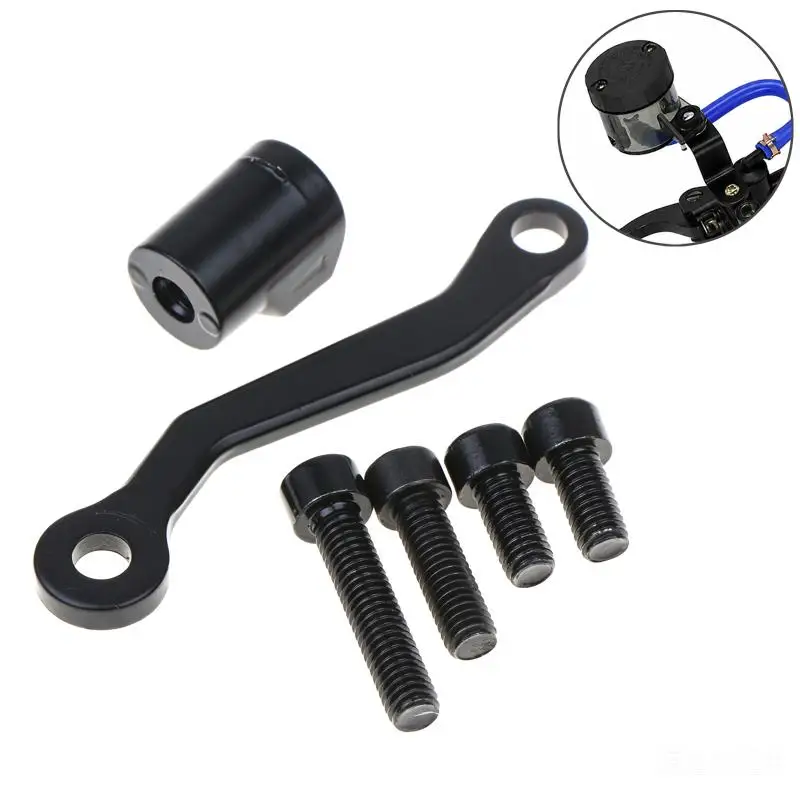 Motorcycle Brake Reservoir Bracket Quick Installation Mounting: Holder Sport Street Dirt Bike Modification