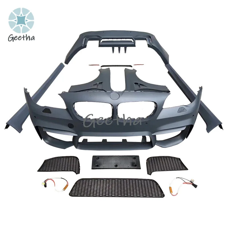

Suitable for BMW 5 Series F10/F18 to M5 Large Surround Assembly Kit Front Bumper and Rear Bumper Side Skirts