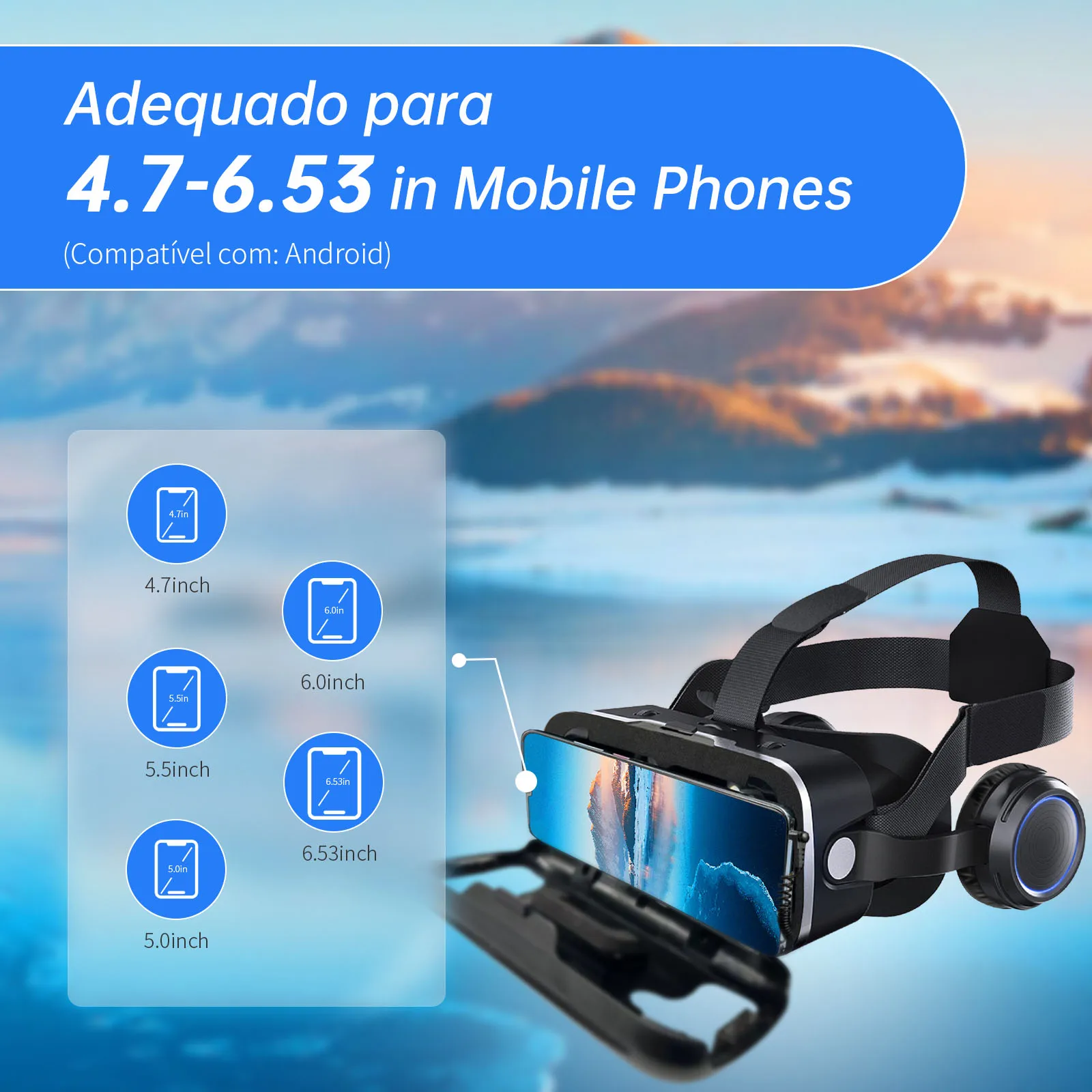 Shinecon Viar ثلاثية الأبعاد الواقع الافتراضي VR نظارات سماعة أجهزة خوذة العدسات نظارات ذكية للهواتف الذكية مع وحدات تحكم