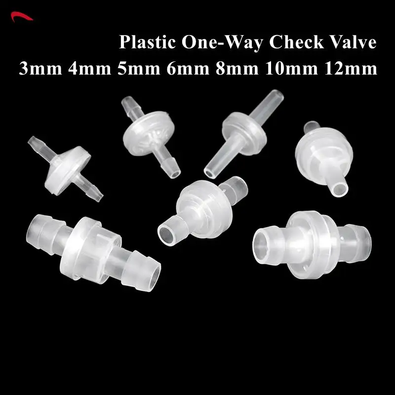 

Пластиковый обратный клапан, односторонняя пагода, невозвратный пробка для газа и жидкости, диаметр 3 мм, 4 мм, 5 мм, 6 мм, 8 мм, 10 мм, 12 мм