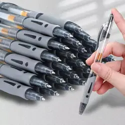Retractable Gel Pens Set Large Capacity 0.5mm Gel Pens Black/Red/Blue Replaceable Refill School Stationery Supplies