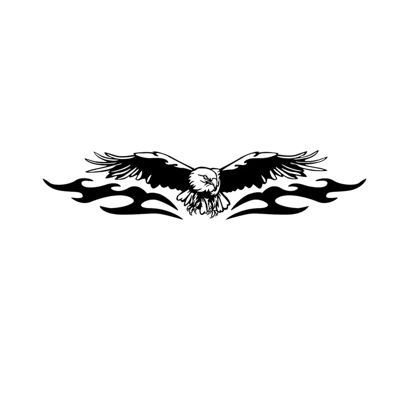 Pegatina de vinilo para coche con diseño de águila americana, accesorios exteriores para automóviles y motocicletas, 19cm x 4cm