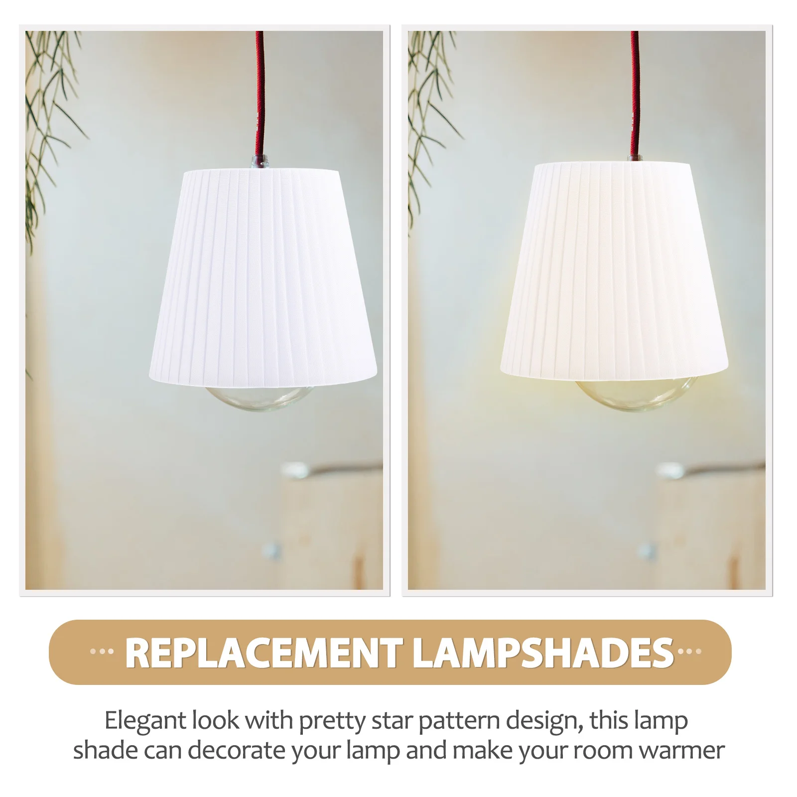 

Fabric Metal Clip On Lamp Shade For Table Floor Wall Ceiling Light Dust Proof Soften Brightness No Dazzling Replacement