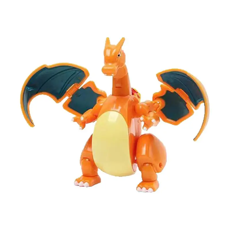 Pokemon Lucario Greninja Pikachu Charizard figura de acción de dibujos animados deformación Pokeball juguete PVC Anime muñeca modelo regalos de navidad