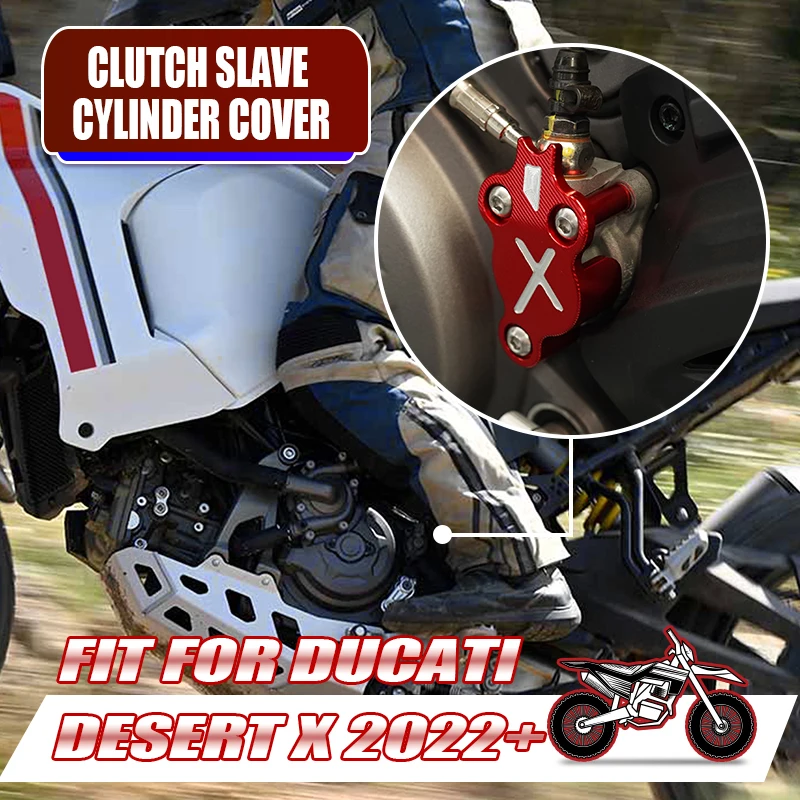 Fit For Ducati Desert X 2022-2023 Screw-On Timing Cover Protector Aluminum Motorcycle Scooter  Accessories Black/Sliver/Red