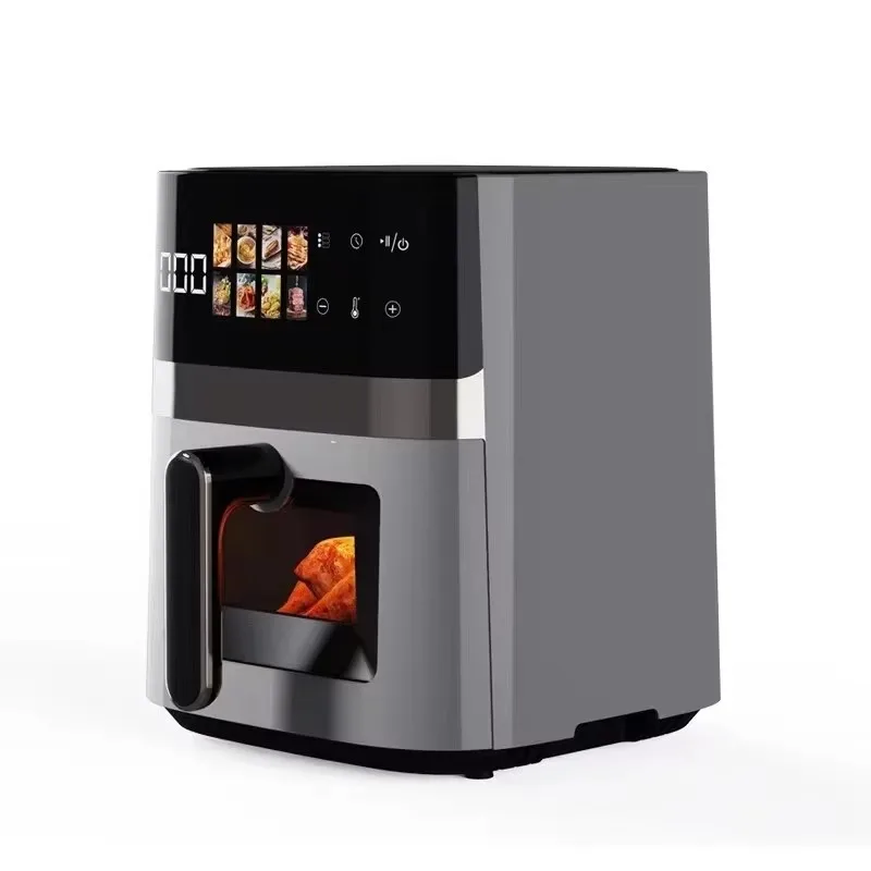 Home Use Smart Large-Capacity Air Fryer Multi-Power with Visual Display Digital Control Cross-Border Export