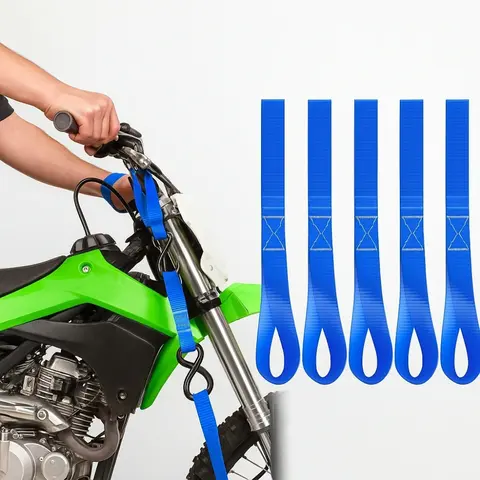 소프트 루프 타이 다운 스트랩 또는 ATV 오토바이 스쿠터 먼지 자전거 잔디 다목적 모터 타이 다운 수하물 스트랩 고정