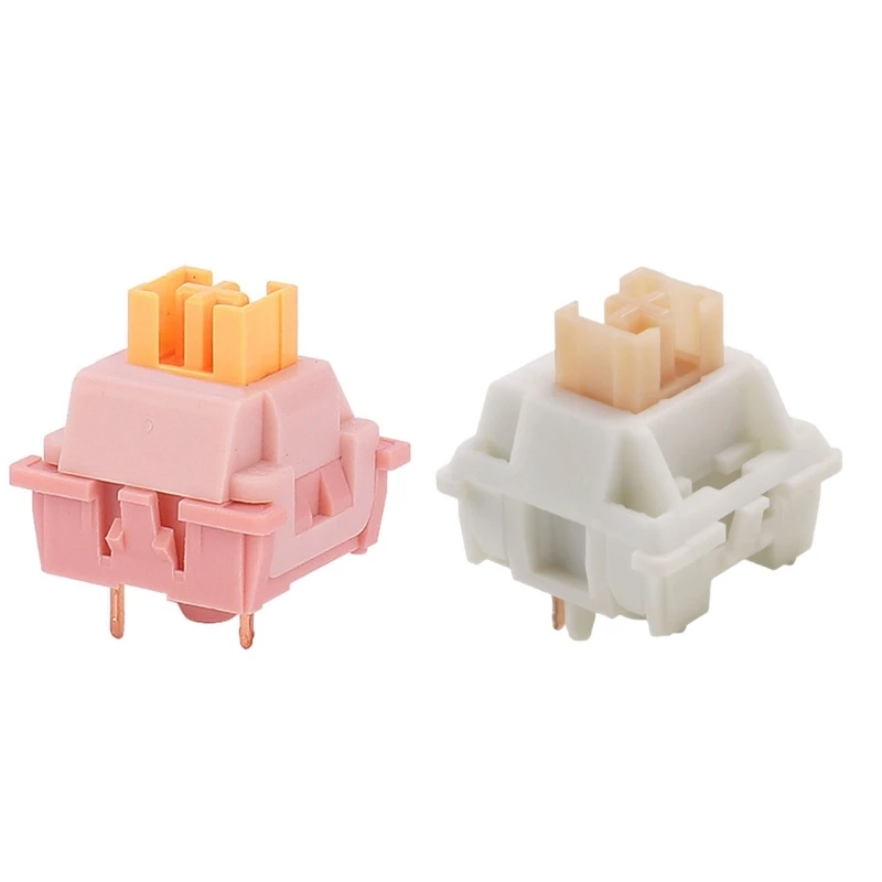 

Mechanical Keyboards Switches Lubed Silents Cream Yellow Peach V2 Switches Mechanical Keyboards Linears 3Pin Paragraph Axises