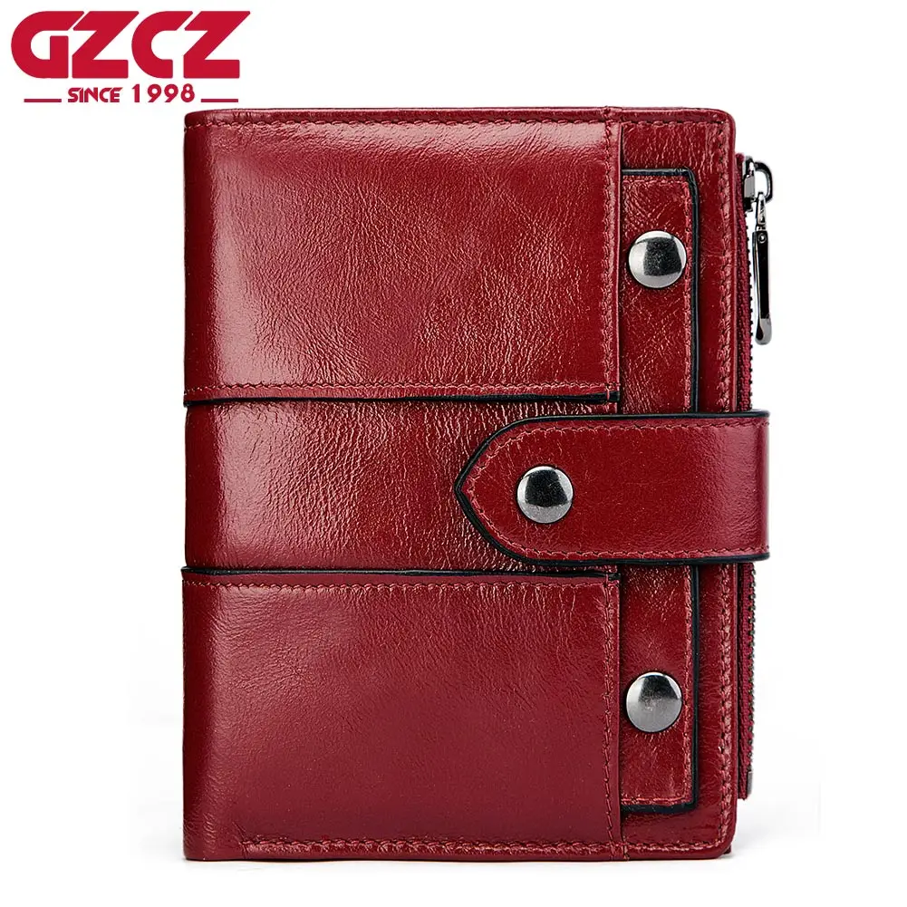 

GZCZ Brand Wallet for Women RFID Blocking Credit Card Holder with ID Window Small Fashion Female Clutch Money Bag