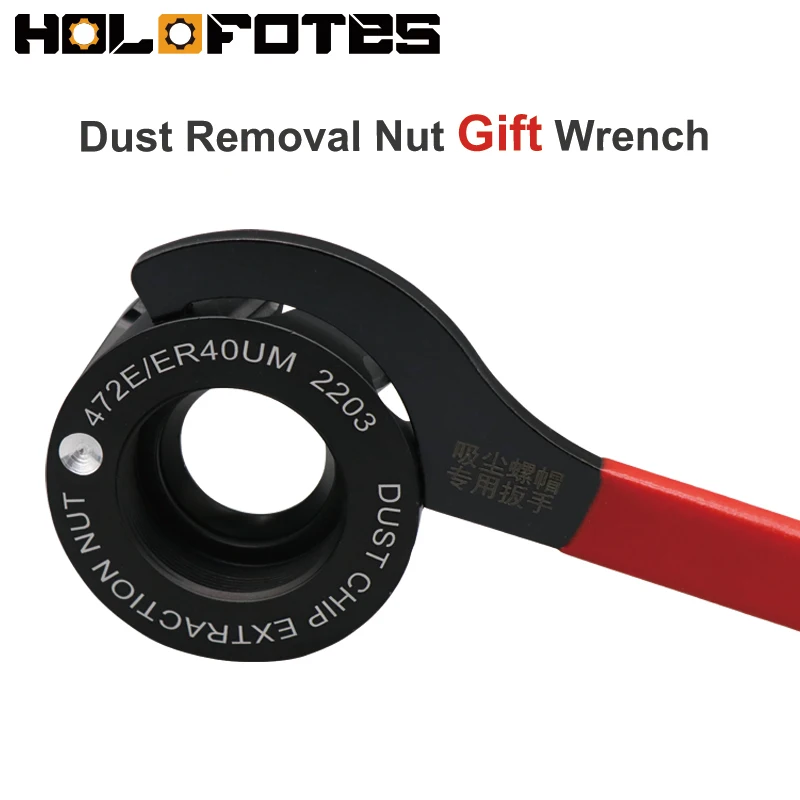 Spindle Dust Removal Nut OZ25 ER20UM ER25UM ER32UM ER40UM Free Wrench 24000RPM Spindle Dust Extractor Nut for CNC Router