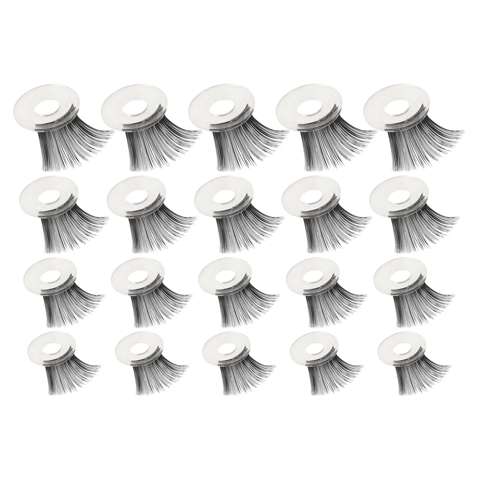 20Pcs Realistic Safety Eyelashes Multi Size 12Mm 14Mm 16Mm 18Mm Crochet Amigurumi Stuffed Animal Making Supplies Puppet