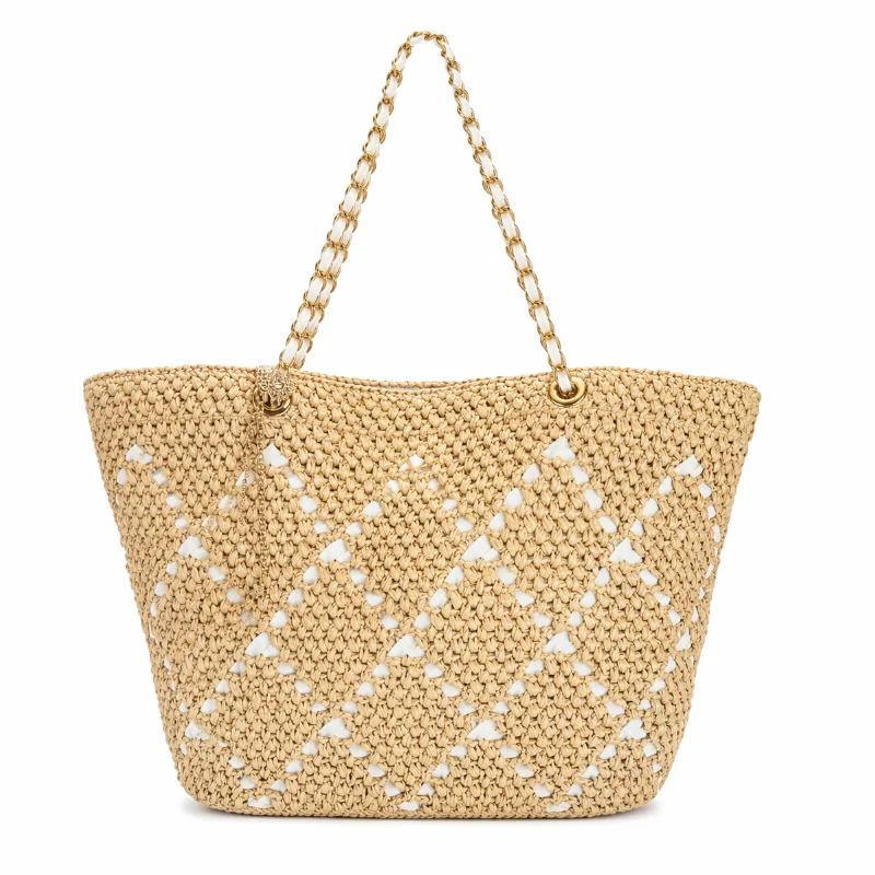 Women Handwoven Straw Underarm Bag Chic Elegant Beach Shoulder Bag Spring Summer