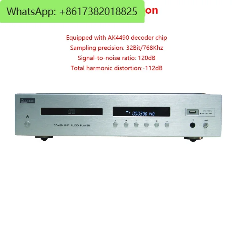 High End CD Player AK4490 32BIT 768KHz DAC Decoder OPA2134 Operational Amplifier Chip HIFI CD Player Optical Coaxial XLR Outputs