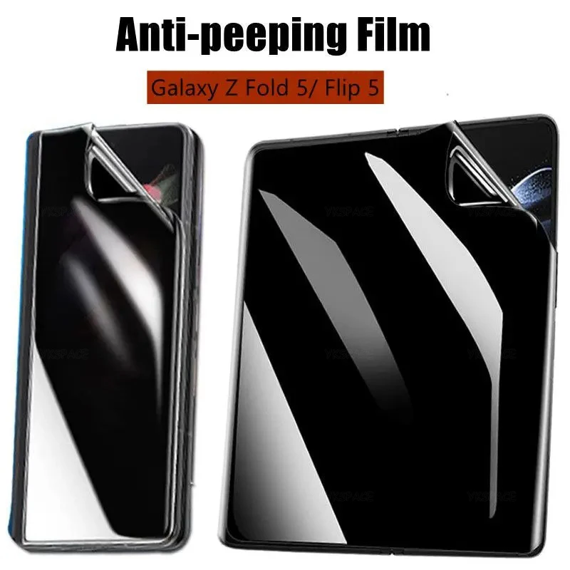 Anti-Spy Privacy Hydrogel Film For Samsung Galaxy Z Fold 2 3 4 5 6 SE W22 W23 W24 W25 Soft External Inner Screen Protector