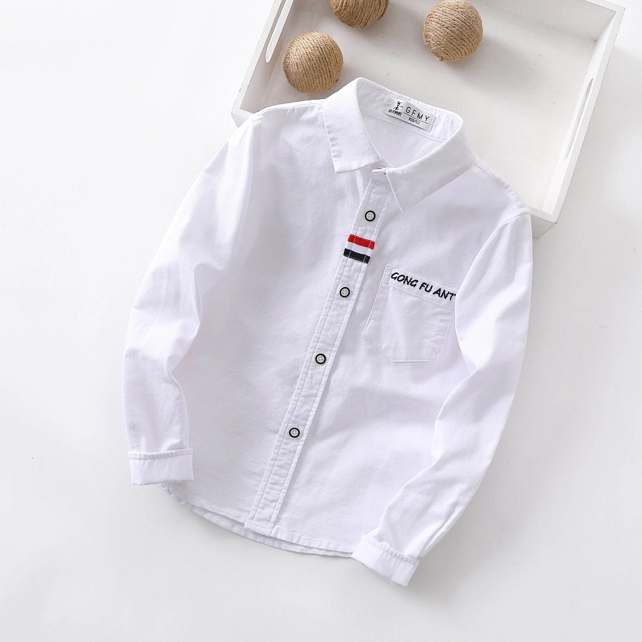 Boys' Long-Sleeved Shirt Spring and Autumn 2022 New Fashionable Clothing Cotton Children Toddler Baby Boy Loose Shirt Fashion