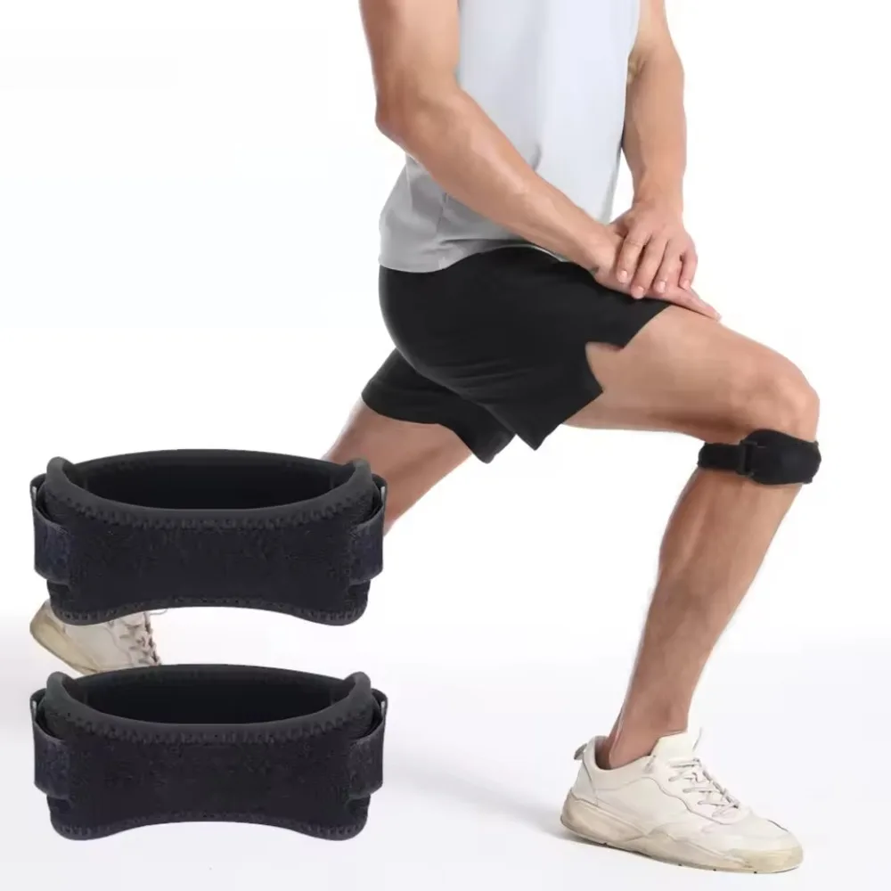 1 Unidade de Suporte Ajustável para Tendão Patelar do Joelho com Absorção de Choque e Compressão para Basquete